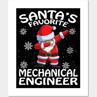 Santas Favorite Mechanical Engineer Christmas Posters and Art